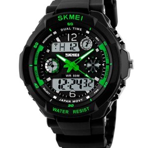 Чоловічі годинники Skmei S-Shock Green 0931