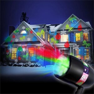 Вуличний лазерний проектор Star Shower Slide Show 12 слайдів святкове освітлення, диско проектор