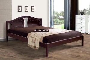 Двоспальне дерев'яне ліжко Марго Мікс меблі, колір на вибір