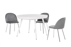Керамічний стіл TML-875 VETRO білий мармур