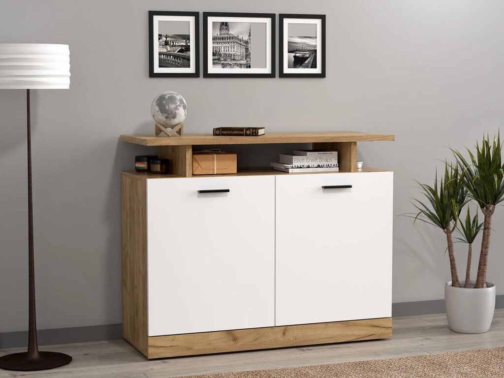 Комод для вітальні / передпокою / коридору /спальні Dores DS2 Accord, колір дуб крафт золотий/білий від компанії Інтернет каталог меблів - Меблі Всім - фото 1