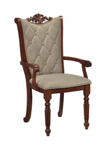 Крісло дерев'яне для вітальні або кухні в класичному стилі Кембридж Sof, колір горіх