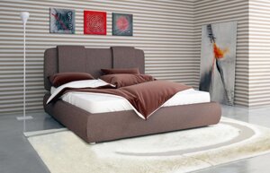 Ліжко двоспальне м'яке Елеонора Gorodok 160х200 з підйомним механізмом