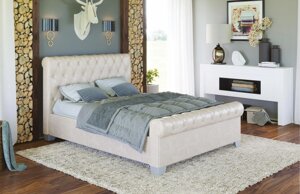 Ліжко двоспальне м'яке Флоренція Gorodok 160х200 з підйомним механізмом