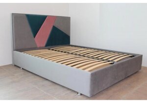 Двоспальне ліжко м'яке Капрі Gorodok, оббивка на вибір 160х200 з підйомним механізмом