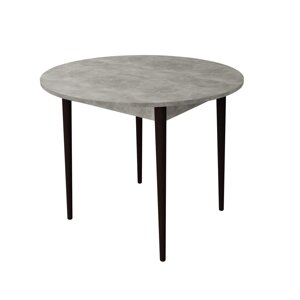 Круглий стіл нерозкладний Neman ДЕРІЛ, колір бетон / венге