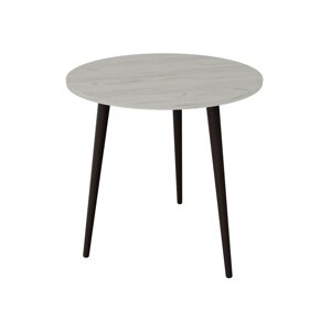 Круглий стіл нерозкладний Neman СЕТ-3, колір дуб крафт білий / венге