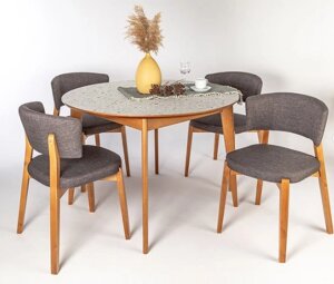 Кухонний стіл Равенна нерозкладний із масиву дерева з пластиковим покриттям Askalon, колір на вибір 110