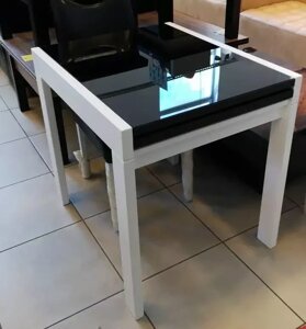 Кухонний стіл трансформер Слайдер + скло Fn, колір на вибір СЛАЙДЕР 1000 - 100(200)х82х76