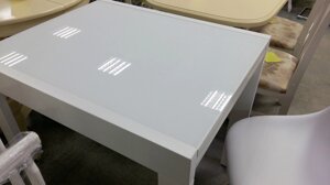 Кухонний стіл трансформер Слайдер + скло Fn, колір на вибір СЛАЙДЕР 1000 - 100(200)х82х76