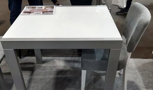 Кухонний стіл трансформер Слайдер + скло Fusion Furniture, колір на вибір 100(200)х82х76