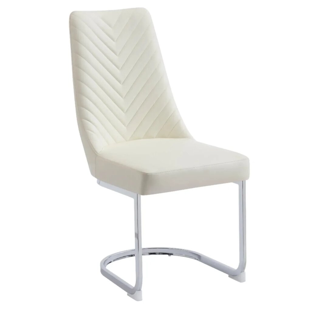 Обідній стілець ALICANTE -3 (Аліканте) Tes Mobili, екошкіра бежевого кольору від компанії Інтернет каталог меблів - Меблі Всім - фото 1