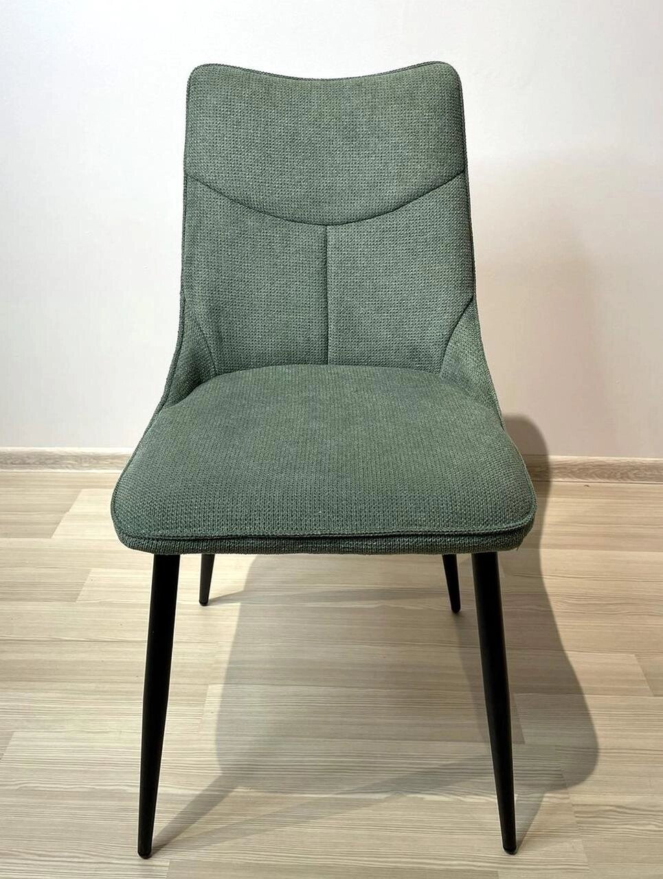 Обідній стілець KELVIN Tes Mobili, колір хакі/ніжки чорні від компанії Інтернет каталог меблів - Меблі Всім - фото 1