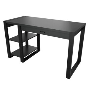Стіл офісний Neman ВОЛЬФ 1200x600x750 Антрацит/Чорний