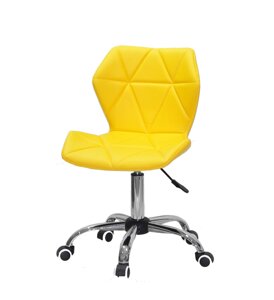 Крісло офісне на колесах TORINO CH - OFFICE еко шкіра , жовтий 1006