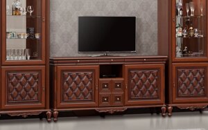 Комод ТВ для вітальні в класичному стилі 1.7 Ліворно Світ меблів, колір темний прованс