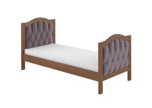 Ліжко дитяче з м'яким узголів'ям ТОСТАНА 2 МІНІ без бортика Artwood, колір світлий горіх