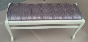 Банкетка в передпокій дерев'яна Гармонія 70 без полиць Fusion Furniture, колір слонова кістка