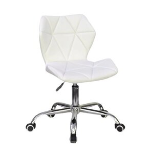 Крісло офісне на коліщатках GREG CH-Office Onder Mebli еко шкіра , колір білий