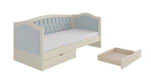 Ліжко дитяче з м'якою спинкою ТОСКАН + Artwood, колір білий