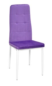 Стілець із м'яким сидінням на металевих ніжках WINDY WT UC-903, оксамит кольору пурпурний