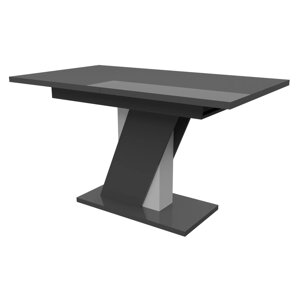 Обідній розсувний стіл ТРІОН МДФ Neman, колір сірий глянець