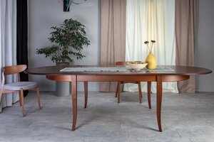 Кухонний стіл Модена розкладний Askalon з масиву дерева, колір горіх