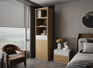 Пенал Fumo FM2 Accord, колір дуб кам'яний, білий платиновий
