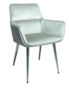 Крісло м'яке оббивка тканина вельвет в стилі модерн для дому та офісу Oliver (Олівер) C2525 Evrodim, колір мокко
