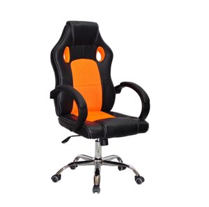 Геймерське крісло 110 Onder Mebli екошкіра, чорний/оранж
