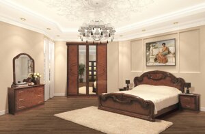 Спальня в класичному стилі Опера 4Д Світ меблів, колір горіх