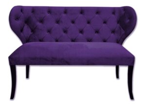 Козетка м'яка в класичному стилі Мальта РКБ-Меблі, колір фіолетовий