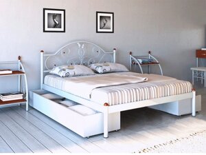 Металеве ліжко Анжелика Метал-дизайн, колір на вибір