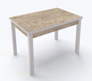 Стіл обідній розкладний Марсель Fusion Furniture, колір ніг білий /стільниця Дуб шервуд