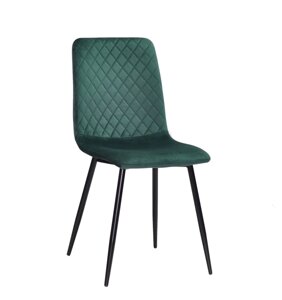 Стілець на металевих ніжках для дому / офісу в сучасному стилі MILTON оксамит, колір зелений OR- 853