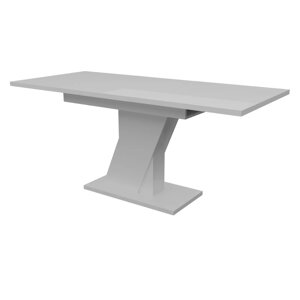 Обідній розсувний стіл ТРІОН МДФ Neman, колір білий глянець