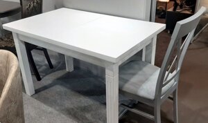 Стіл обідній Класик Люкс 120 Fusion Furniture , колір білий, ваніль RAL1013, бежевий RAL1015