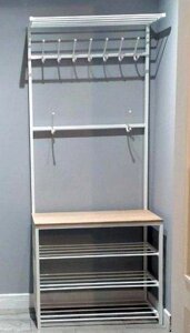 Прихожа металева CHC2 J4 80 LOFT ДСП Метакам, колір білий матовий