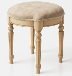 Пуф для спальні або передпокою Сицилія Мікс меблі, колір слонова кістка з патиною