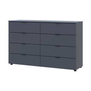 Комод Doros Рон 8 Графіт 8 ящиків 130х38х81 (41516173)