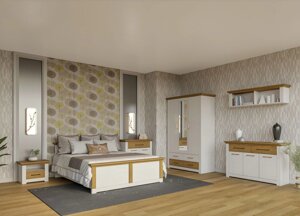 Модульна система для спальні Валеріо Світ меблів, колір сосна водевіль / дуб кам'яний
