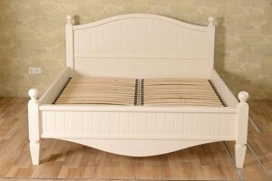 Ліжко двоспальне дерев'яне в стилі прованс Шато РКБ-Меблі, колір на вибір