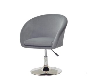 Крісло з хромованою ніжці з регулюванням висоти ANDY CH - BASE , колір сірий