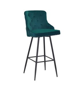 Барний стілець Olimp Bar 75-ML оксамит, зелений-1003