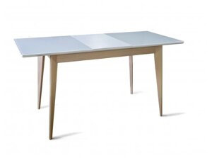 Кухонний стіл зі склом Мілан Diamond Glass Askalon розкладний з масиву дерева, колір на вибір