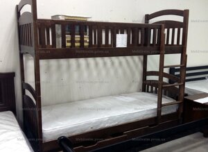 Двоярусне дитяче ліжко з ящиками Кіра 80х200 Мікс меблі, колір на вибір