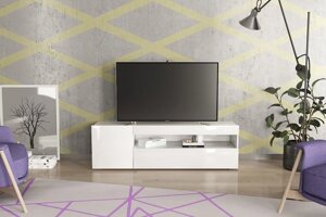 Тумба під телевізор в сучасному стилі Лоренцо 1 ЛасКаво Світ меблів, колір німфея альба