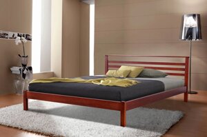 Ліжко двоспальне дерев'яне Діана 160х200 Мікс меблі колір на вибір