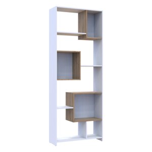 Етажерка висока BS1 Doros Білий/ Дуб Евок 81х30х210 (415116039)