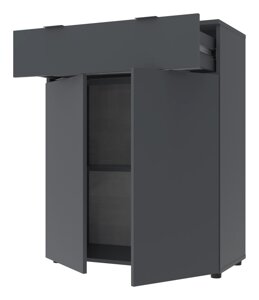 Комод Рон 2 Doros 80х38х100 см, колір графіт